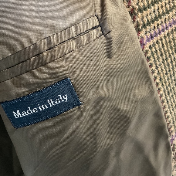 Rare,Vintage,Polo by Ralph Lauren,Made in Italy,Wool,Houndstooth Blazer,42R - Picture 6 of 8